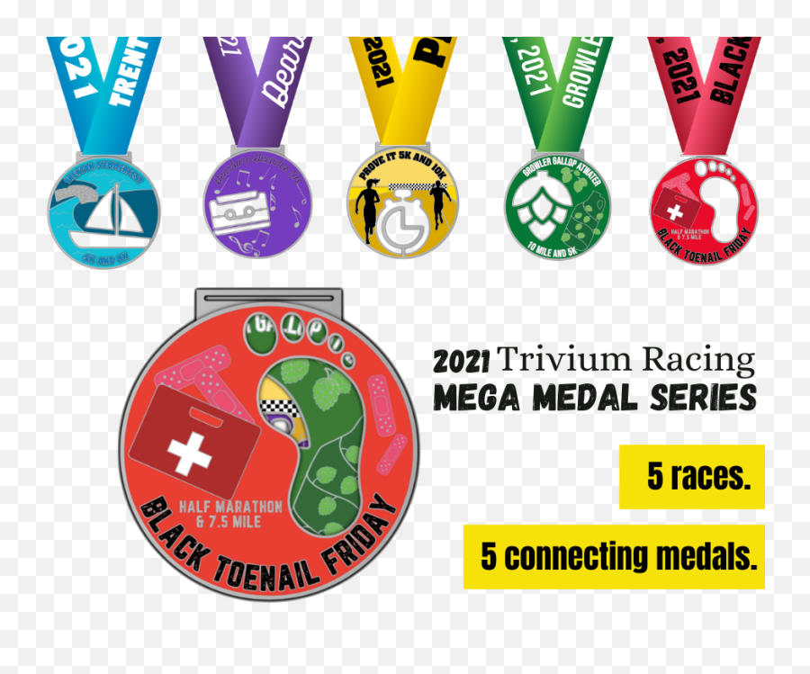 Southeast Michigan Mega Medal Trivium Racing Emoji,Black Medal Emoticon