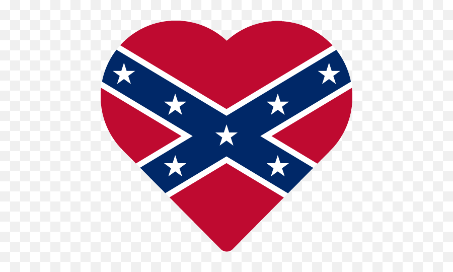 Confederate Rebel Flag - Confederate Flag Heart Emoji,Soviet Union Flag Emoji Copy And Paste
