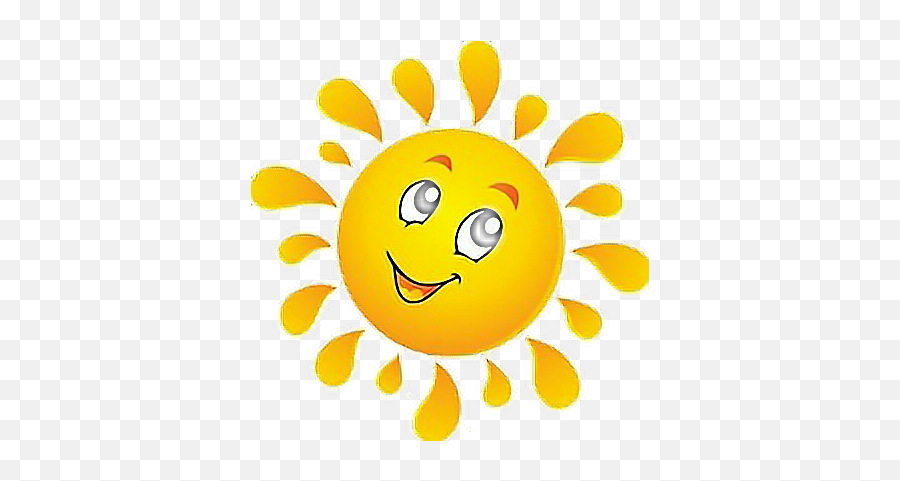 Sun Summer Hot Yellow Smile Sticker By Ali Raza Khan - Clip Art Emoji,Smile With Sweat Emoji
