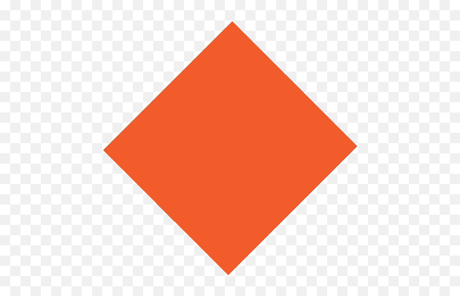 Large Orange Diamond - Vertical Emoji,Diamond Emoji