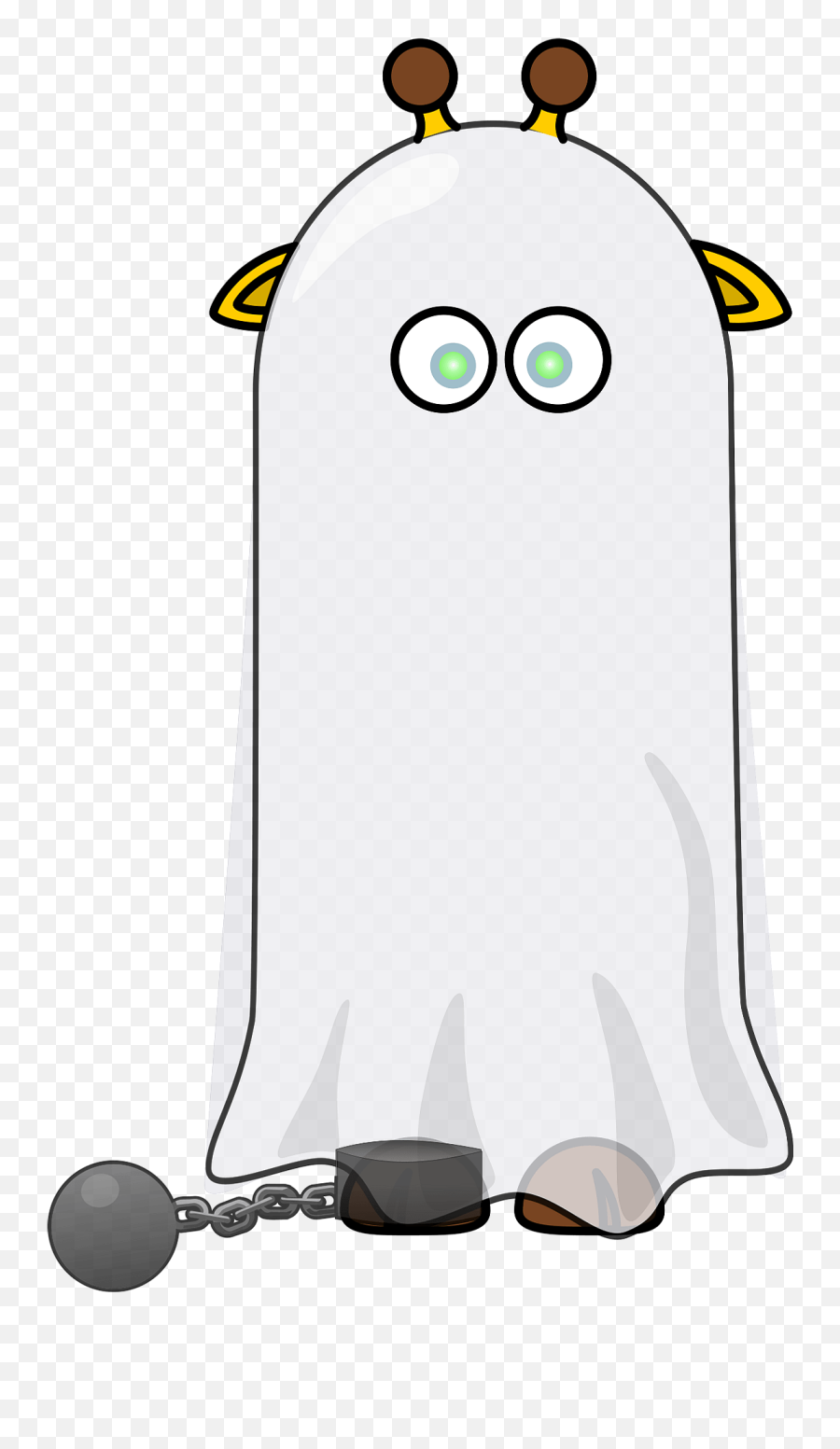 Giraffe Ghost Clipart Free Download Transparent Png - Giraffe Ghost Emoji,Ghost Emoji Costume