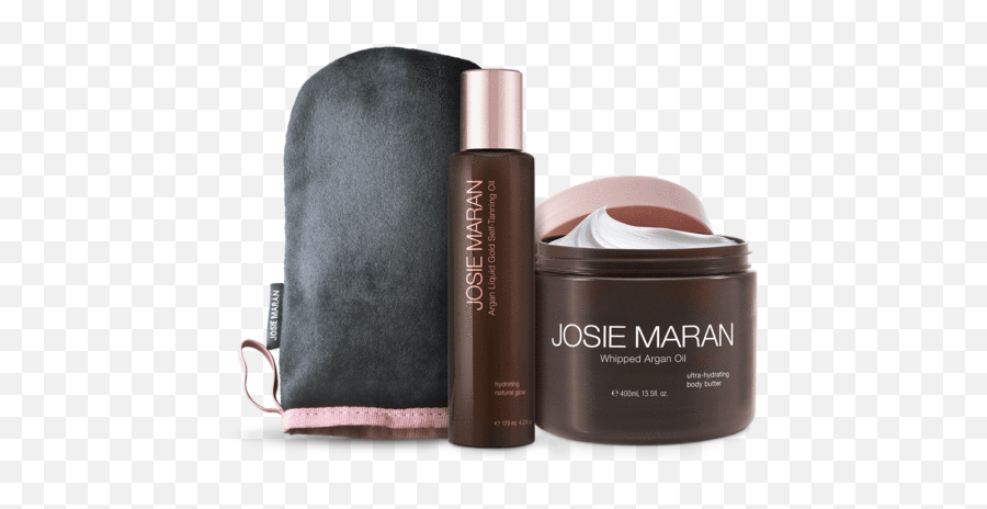 Argan Sun And Moon Tanning Kit Josie Maran Cosmetics Emoji,Rating Moon Emojis