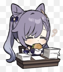 Keqing Stickers For Whatsapp Emoji,Rika Nipah Emoji