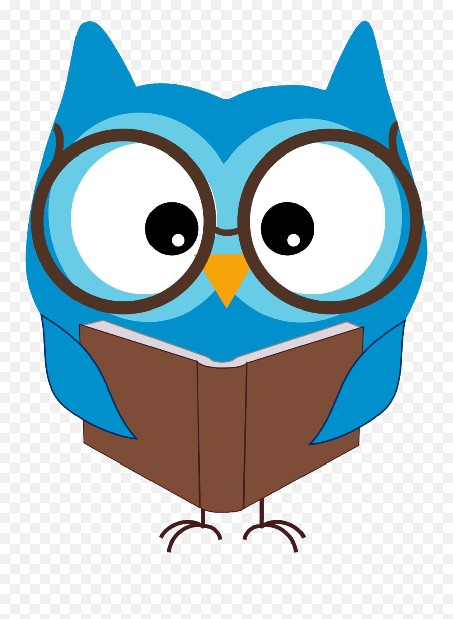 Reading Owl Free Download Clip Art On Clipart - Clipartix Owl Reading Clipart Emoji,Owl Emojis