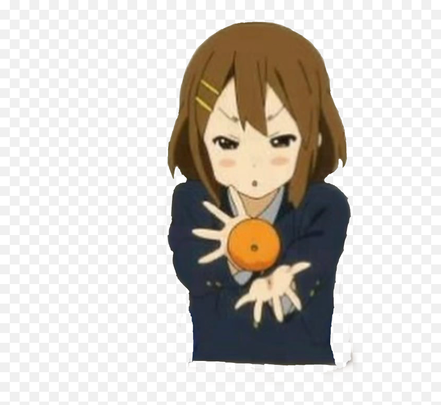 The Most Edited Keion Picsart - Yui K On Orange Emoji,Moyai Emoji Meme