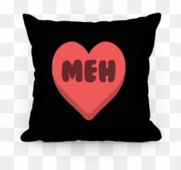 Valentineu0027s Day Heart Meh Pillow Pillows Lookhuman Emoji,Happy Valentines Day Heart Emoticon