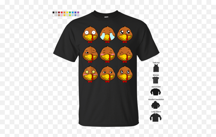 Thanksgiving Turkey Emoji Emoticon Funny T - Shirt Chunastore,Clothes Emoji Png