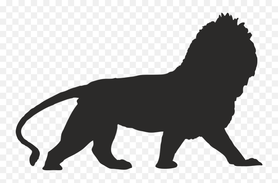 Animal Silhouettes Vector Graphics Clip Art Lion Africa Emoji,Lion Emoji Vector