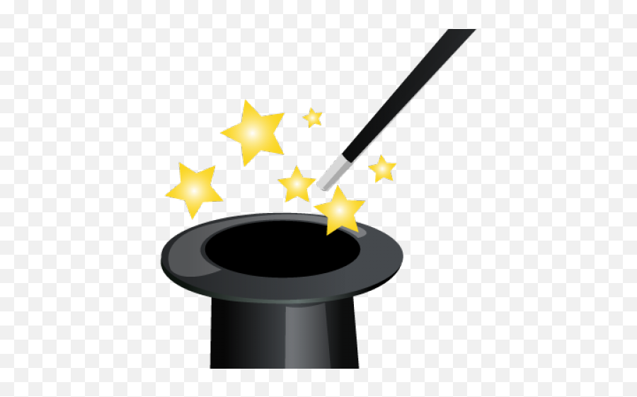 Magical Clipart Magic Hat - Magic Hat Stars Transparent Emoji,Magic Hat Emoji