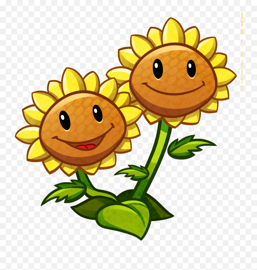 Plnts Vs Zmbies On Twitter Because Two Heads Are - Sunflower 2 Plants Vs Zombies Png Emoji,Zombie Emoticon