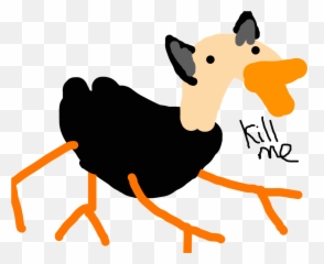 Drawing Kangaroos Leg - Ostrich With Four Legs Clipart Emu With Four Legs Emoji,Kangaroo Emoji