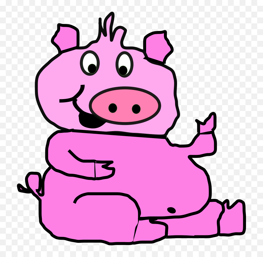 Laughing Pig 2 Clip Art At Clkercom - Vector Clip Art Pig Clip Art Emoji,Piggy Emoticons