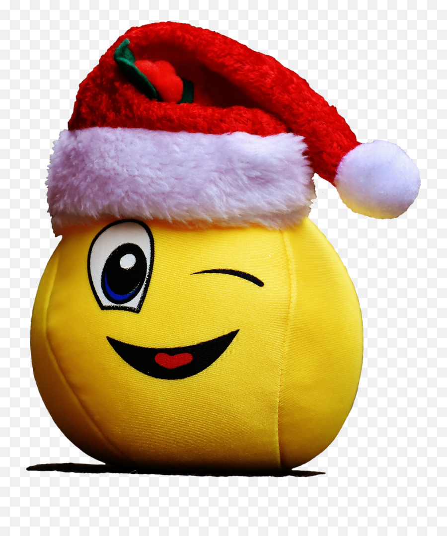 Whatsapp Dp Images Smiley Funny Emoticons - Smiley With Christmas Hat Emoji,Christmas Emoticons
