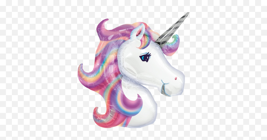 Productos U2013 Etiquetado Unicornio U2013 Productos Para Fiestas - Unicorn Foil Balloon Emoji,Unicornio Emoticon