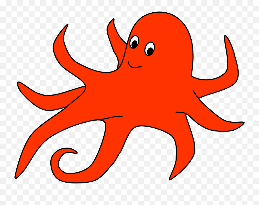 Orange Octopus Png Transparent Png - Octopus Clipart Orange Emoji,Octopus Emoji