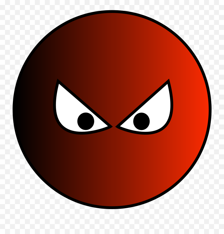 Evil Clipart Evil Face Clipart - Red Ball With Eyes Png Evil Clipart Emoji,Resident Evil Emoji