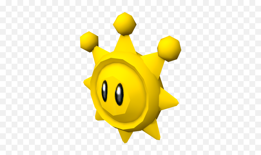 Gamecube - Mario Kart Double Dash Shine Sprite The Mario Shine Sprite Trans Parent Emoji,Mario Bros Emoticons