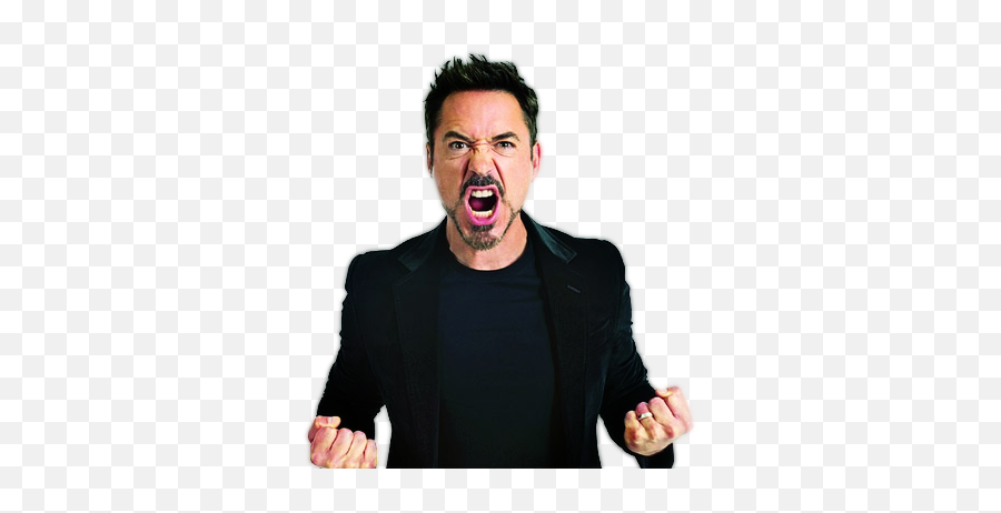 Robert Downey Jr Transparent - Tony Stark Sticker Whatsapp Emoji,Facebook Robert Downey Emotion