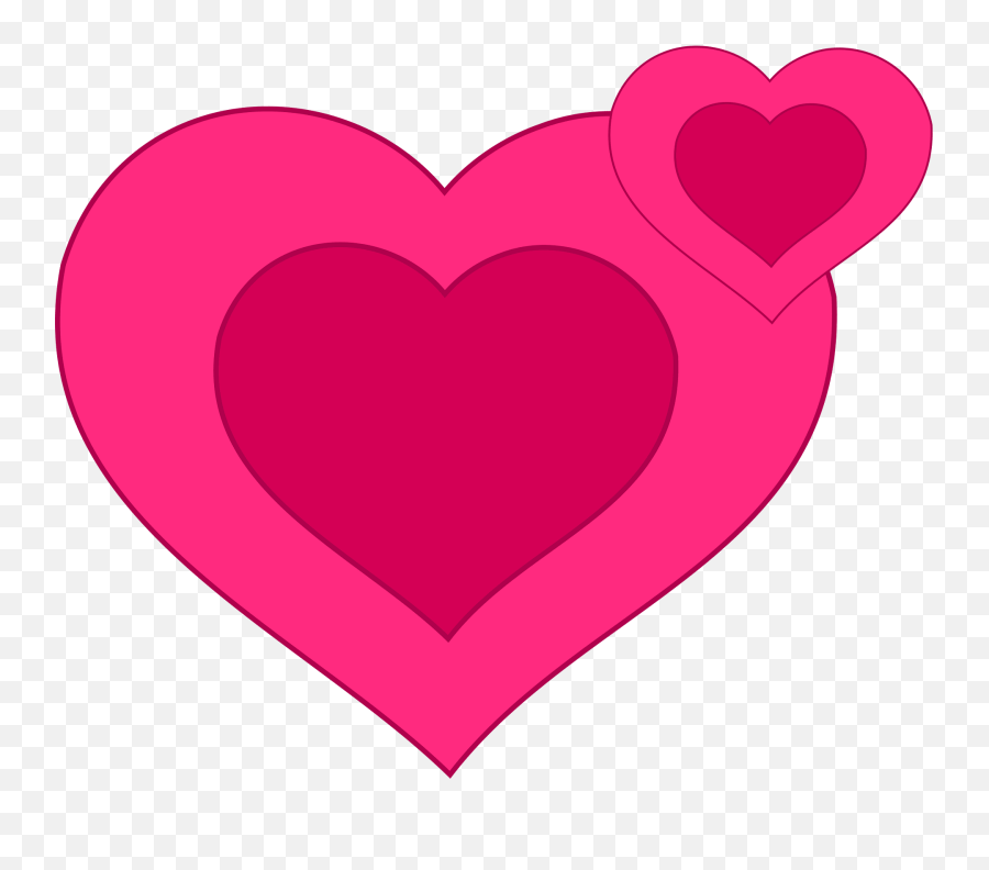 Heart Two Love Red Pink Hearts - Do Dil Ek Sath Emoji,Two Heart Emoji