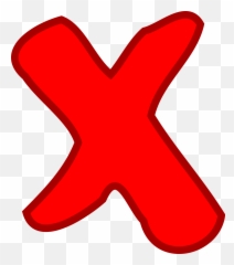 Free Red X Mark Transparent Background - Red Clip Art Cross Emoji,Red X Emoji