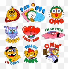 Stickers On Behance - Stickers Behance Emoji,Okay Symbol Emoji
