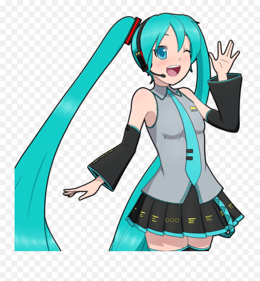 Miku Fanart By Me Got Introduced To Vocaloid Through - Fictional Character Emoji,Emotions Vocaloid Lyrics