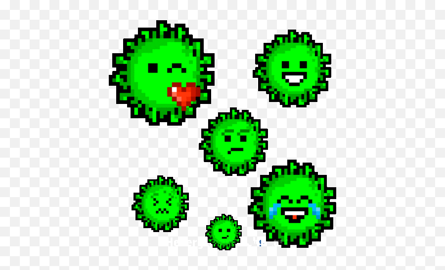 Corona Virus But Pixelated - Virus Pixelated Emoji,Woohoo Emoji