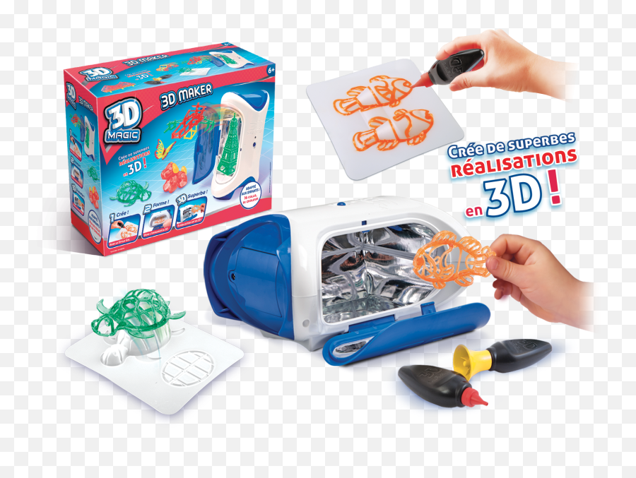 3d Magic Maker Création Et Réalisation 3d - 6 Ans Et 3d Printing Emoji,Crayola Emoji Marker Maker