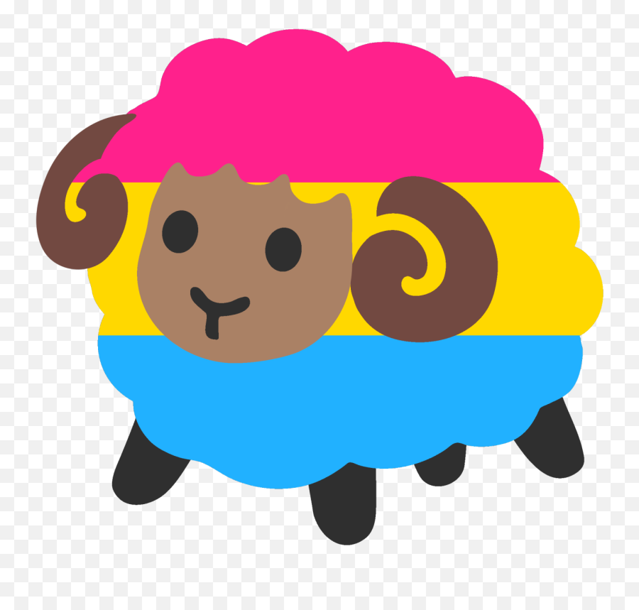 Art - Cute Pride Animal Emoji,Sheep Emoji