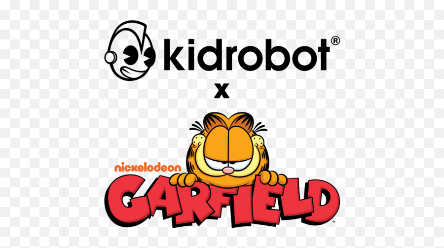 Garfield Kidrobot - Dot Emoji,Grayscale Emoticon