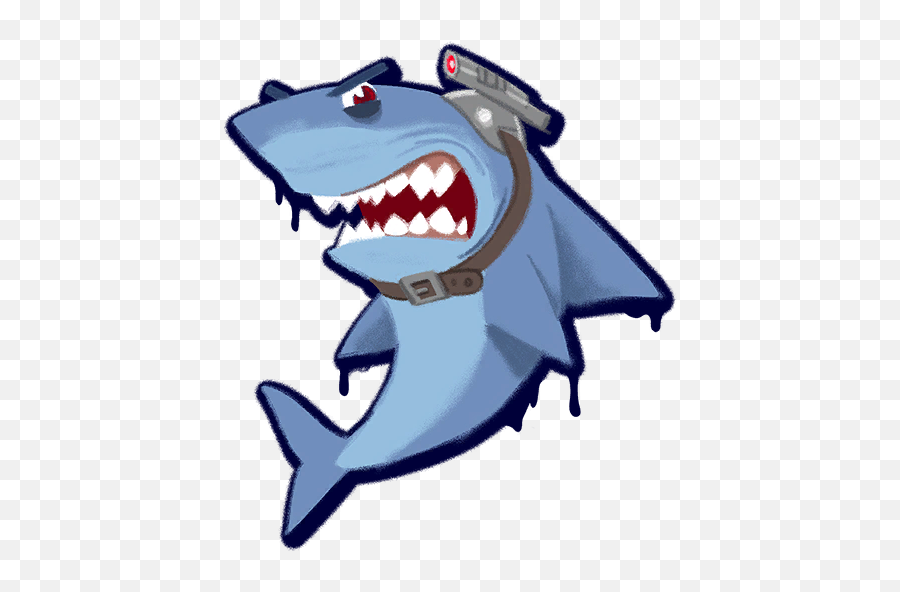 Laser Chomp - Laser Chomp Spray Emoji,Laser Shark Emoticon
