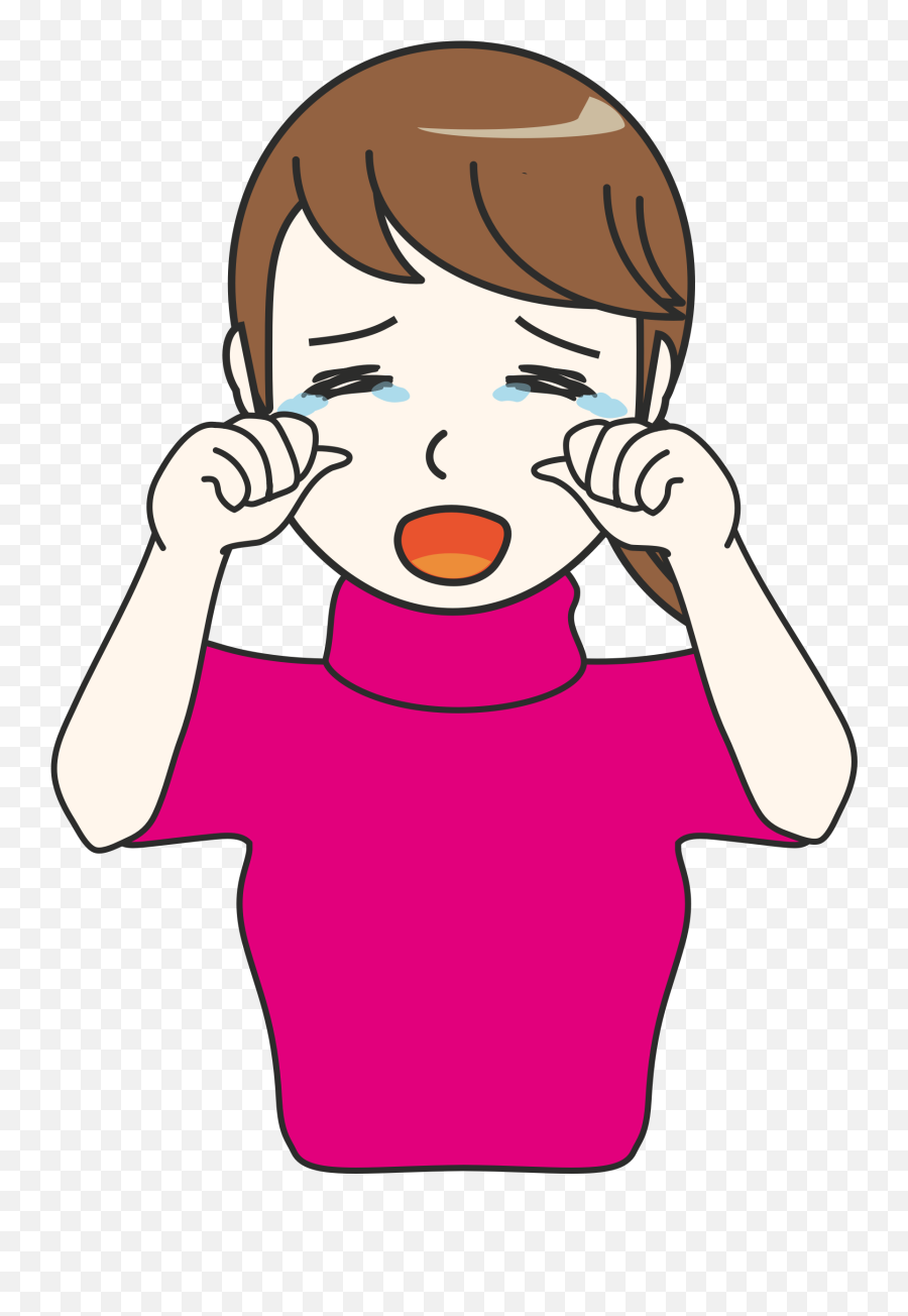 Download Computer Icons Crying Drawing - Cartoon Girl Cry Png Emoji,Crying Jordan Emoji