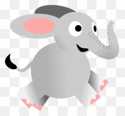 Elephant Happy - Elephant Cartoon Free Transparent Png Emoji,Elephants + Emotions + Happiness