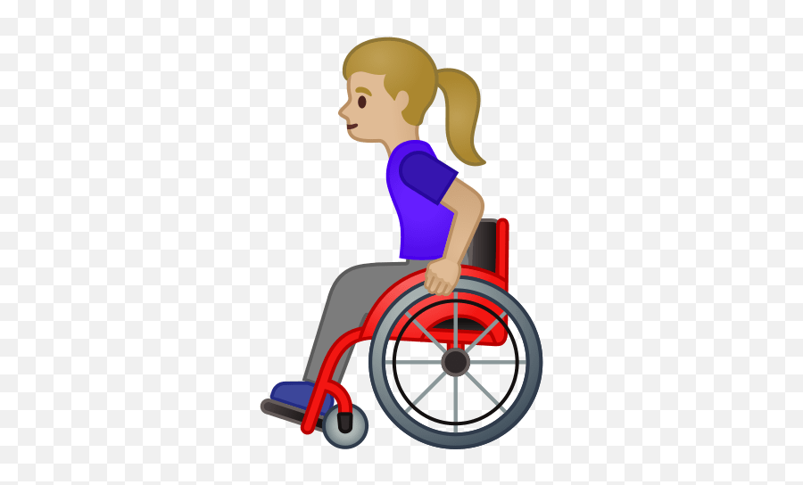 U200d Mulher Numa Cadeira De Rodas Manual Com Tom De Pele - Homme En Fauteuil Roulant Dessin Emoji,Emoticon Guarda Chuva