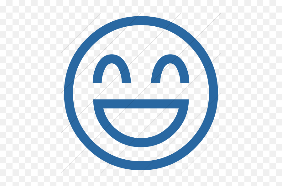 Iconsetc Simple Blue Classic Emoticons Smiling Face With Emoji,Smiling Face With Smiling Eyes Emoji
