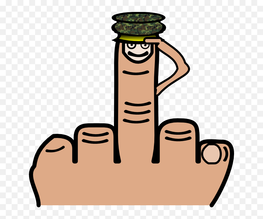 Image Of Middle Finger Clipart 5 Clip Art - Clipartix My Middle From Finger Salute You Emoji,Thumbs Up Emoji Rude