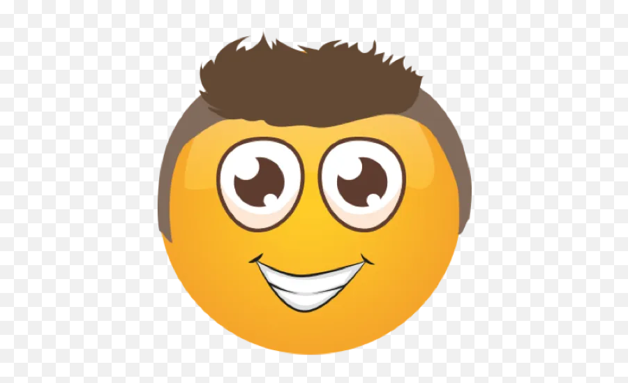 The Emoji By Darren Crockenball - Sticker Maker For Whatsapp,Hair Smiley Emoji
