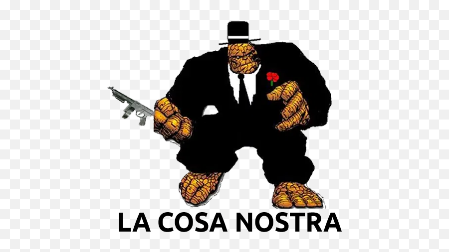 Cosa 1 Whatsapp Stickers - Fictional Character Emoji,Gangster Emojis