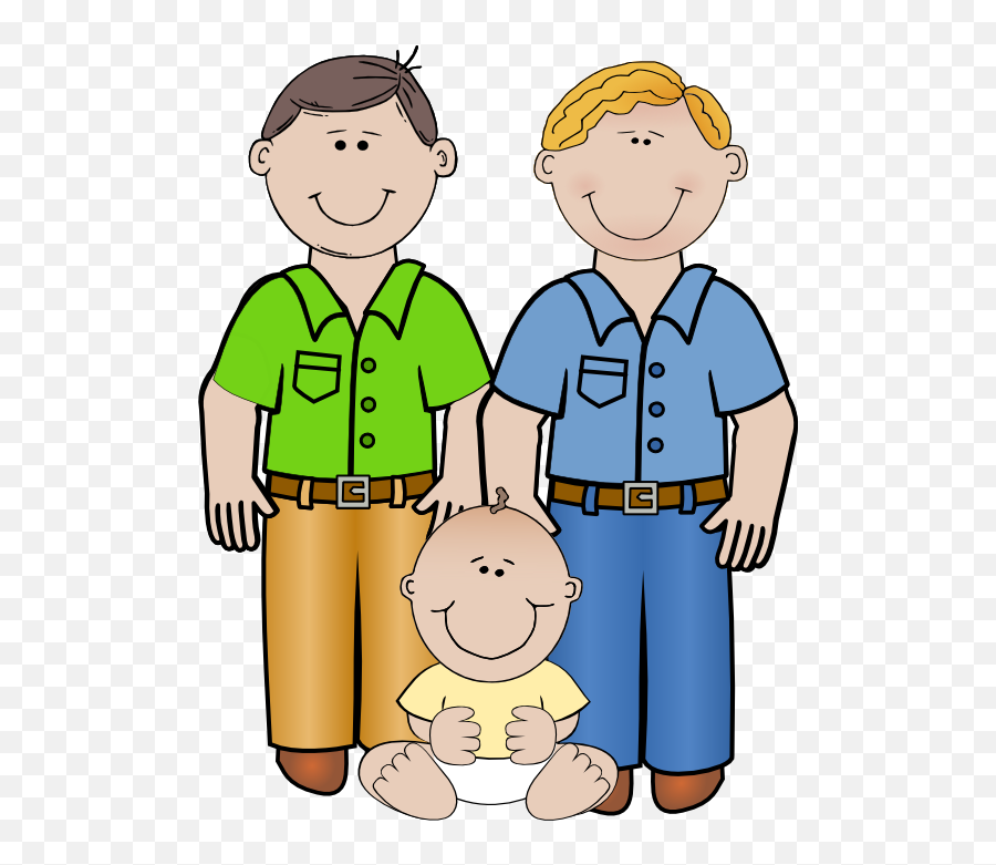 Download Clipart Family Boy - Cartoon Same Sex Family Emoji,Spot The Difference Emoji