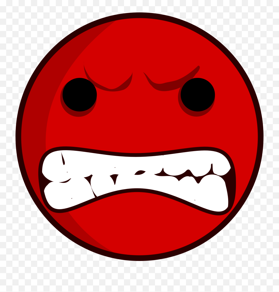 Free Mad Face Emoji Transparent Download Free Clip Art - Red Smiley Face Angry,Angry Emoji