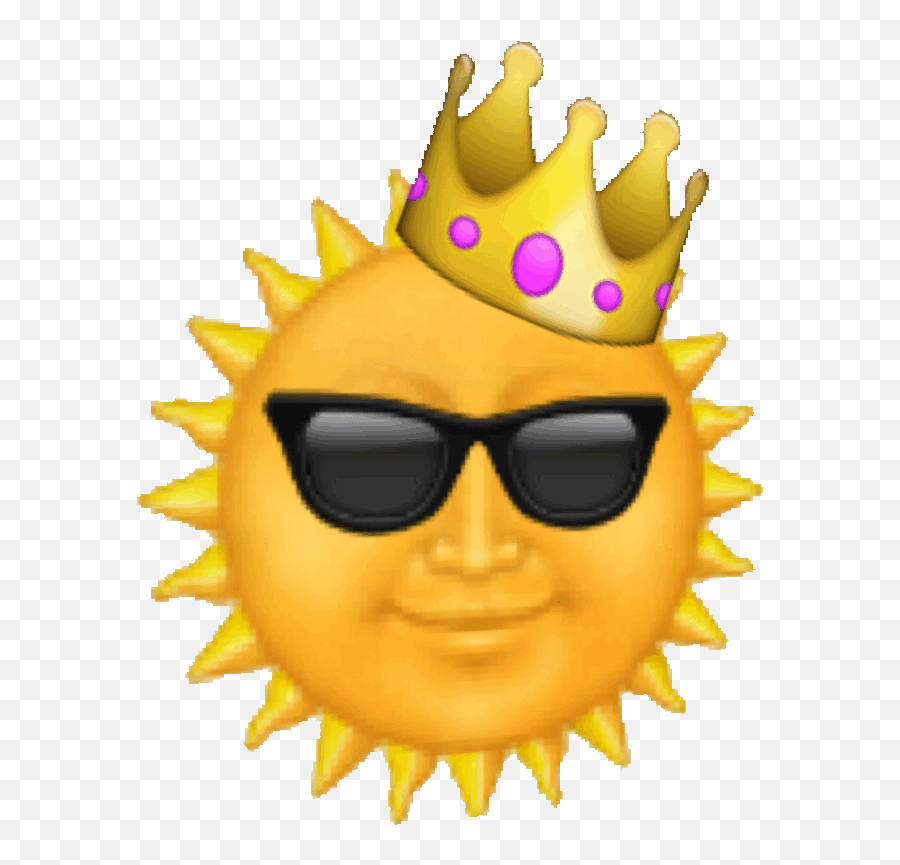 Sun Emoji Sticker - Sun Emoji Meme,Large Emoji Decals