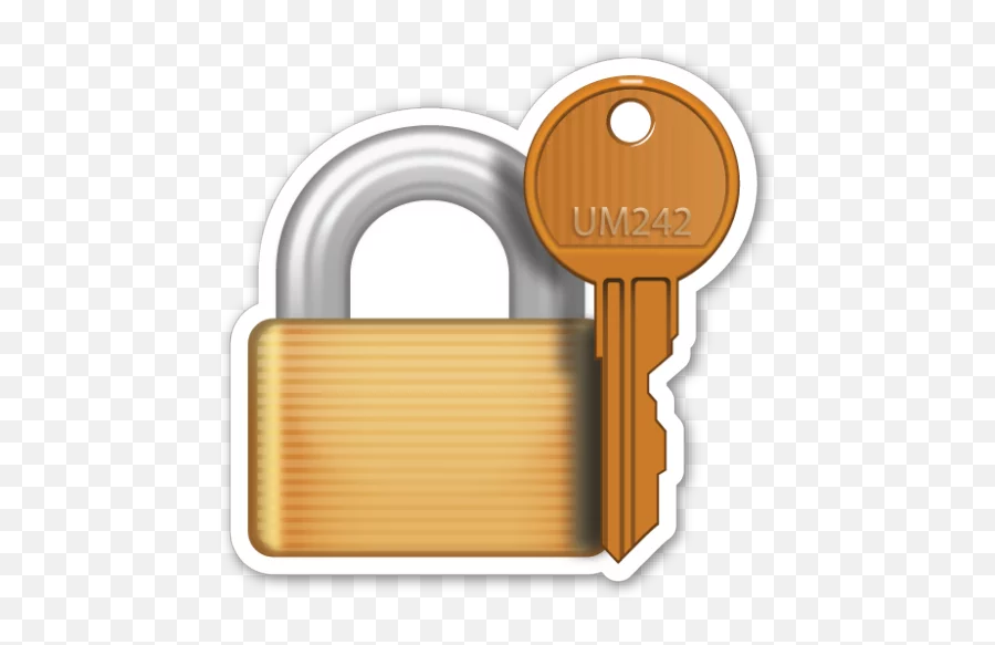 Closed Lock With Key - Reading Outer Station Emoji,Lock Emoji