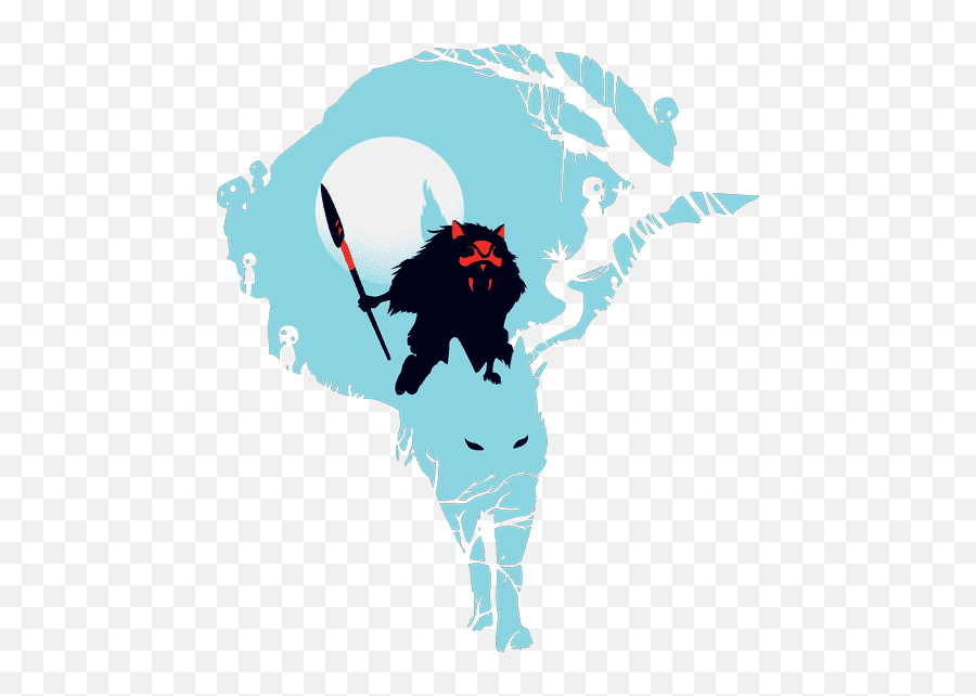 Princess Mononoke Studio Ghibli Shirt - Princess Mononoke Svg Emoji,Studio Ghibli Emoji