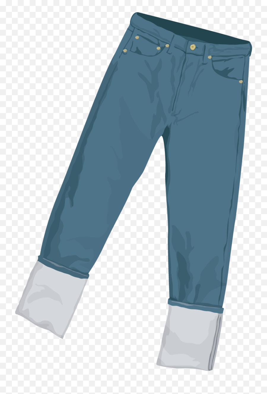 Jeans Denim Trousers Clipart - Full Size Clipart 2463958 Pantalón Clipart Emoji,Emoji Pants For Girl