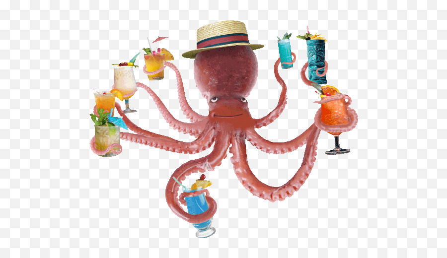 Top Octopus Intelligence Documentary - Crazy Octopus Cartoon Gif Transparent Emoji,Octopus Emoji