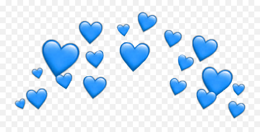 Heart Hearts Heartcrown Crown Filter Snapchat Blue - Heart Purple Heart Snapchat Filter Emoji,Blue Heart Emoji