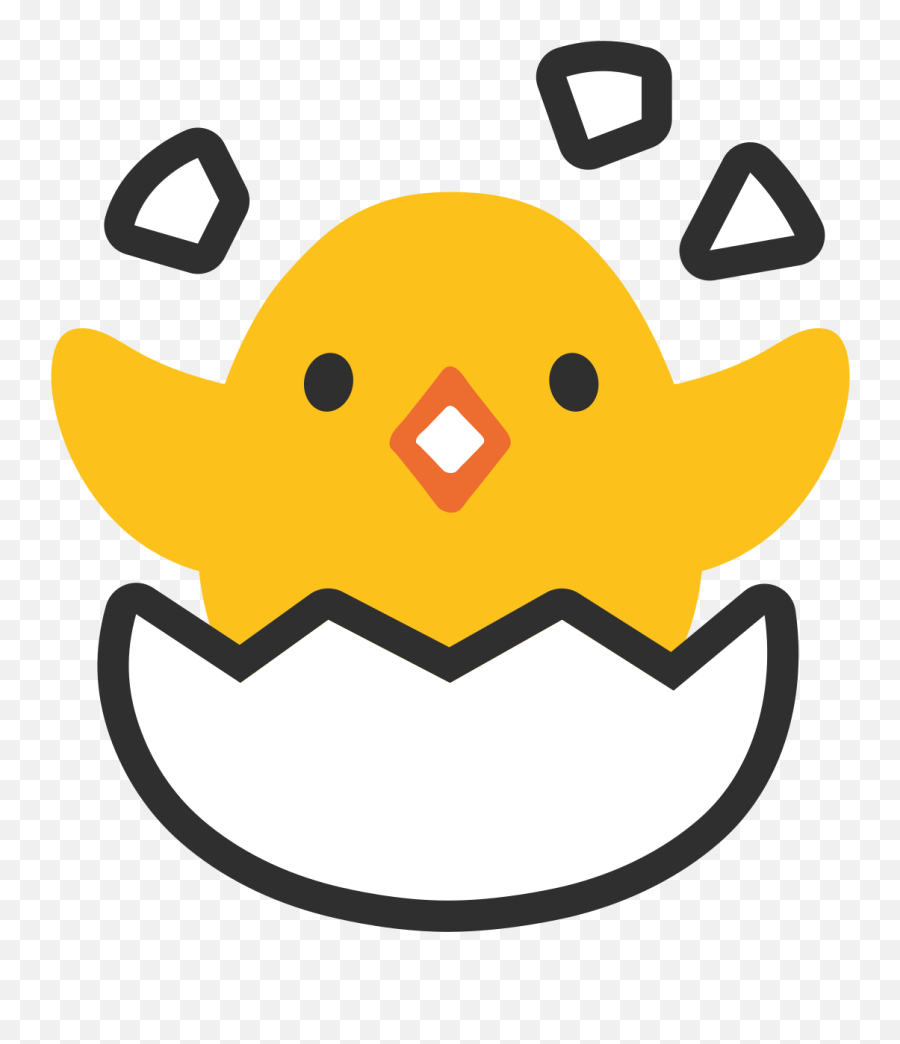 Hatching Chick Emoji Clipart Free Download Transparent Png - Chicken Egg Emoji,Owl Emojis For Android