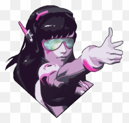 Top This Is Too Pink Stickers For - D Va Overwatch Stickers Emoji,Dva Emoji