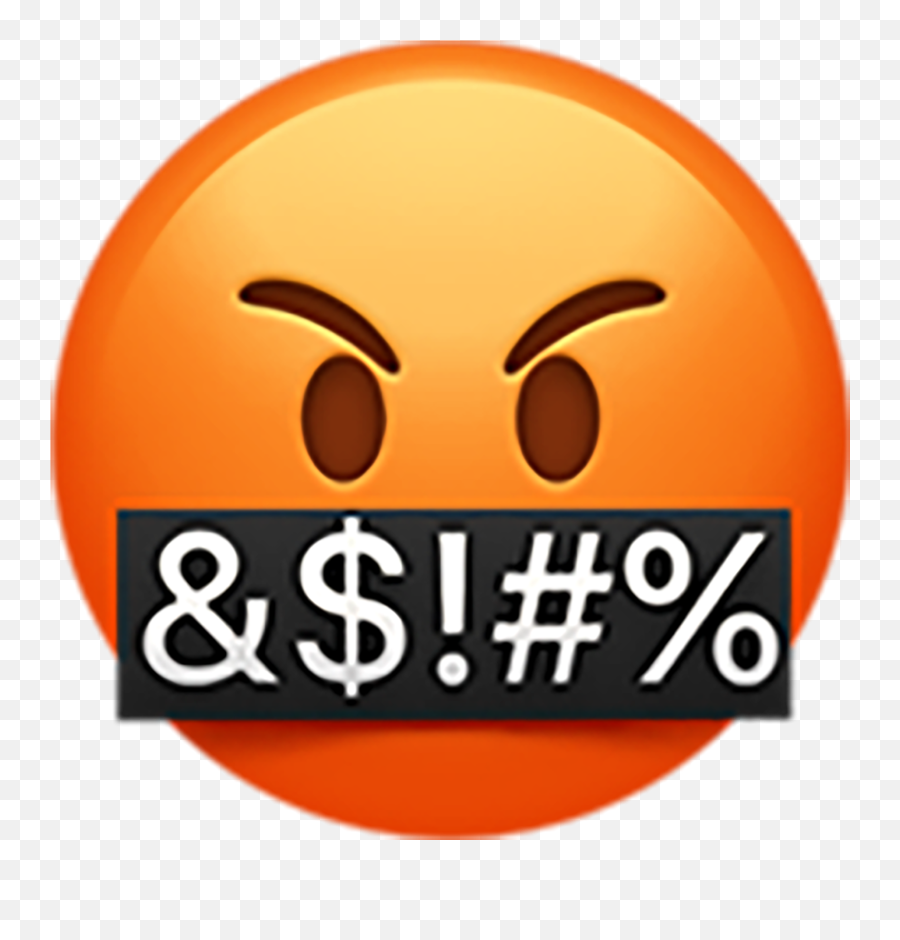 Cussing Mad Red Redemoji Sticker - Angry Emoji Png,Fandom Emoticon