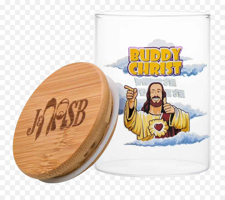 Jay And Silent Bob Buddy Christ Stash Jar - Fictional Character Emoji,Follow Jesus From The Movie Emojis